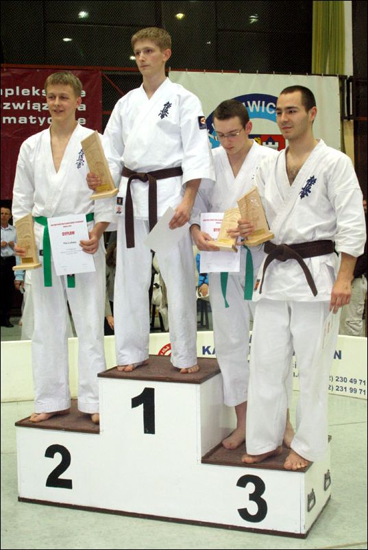 Medalisci kategorii<br>Kumite juniorów m³. +65kg