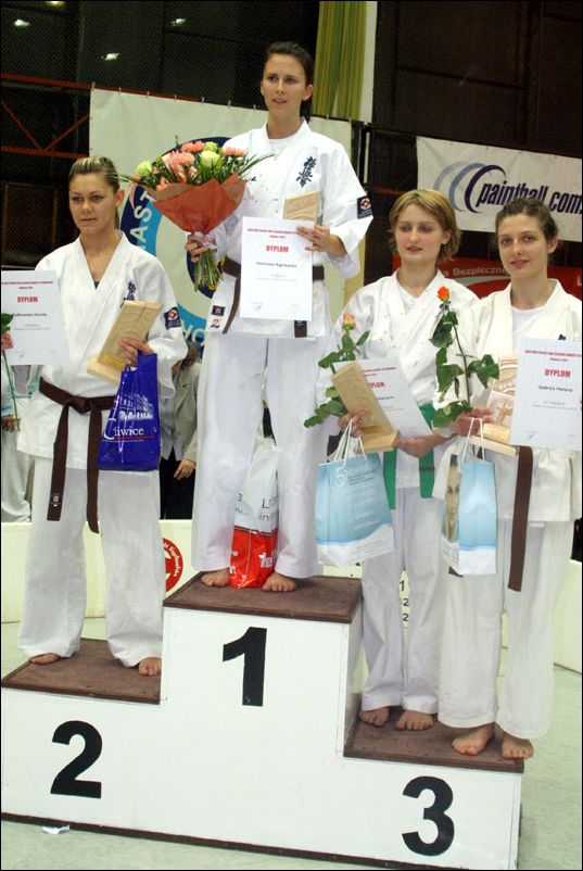 Medalistki kategorii<br>Kumite kobiet -55kg