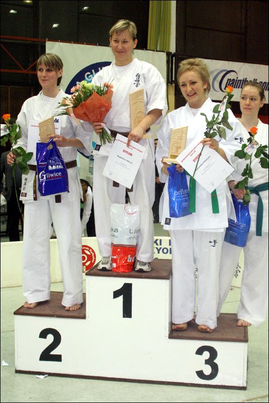 Medalistki kategorii<br>Kumite kobiet -65kg