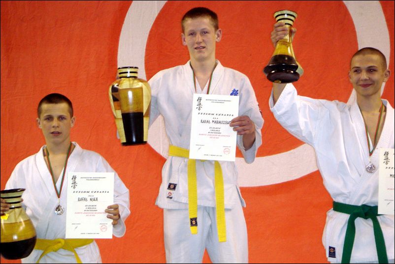 Medalisci kumite juniorów<br>m³odszych kat. -65kg